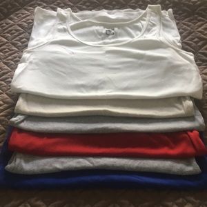 Assorted ribbed tank tops